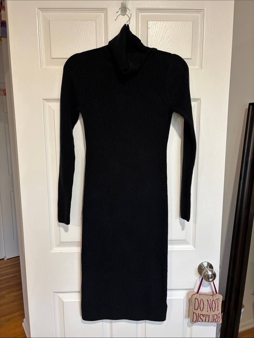 Gap Black Long Sleeve Turtleneck Knit Dress Size XS